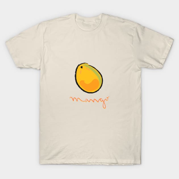 Mango, summer fruit T-Shirt by Slownessi